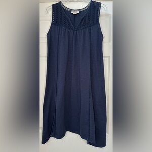 Style & Co. navy sleeveless mini dress.